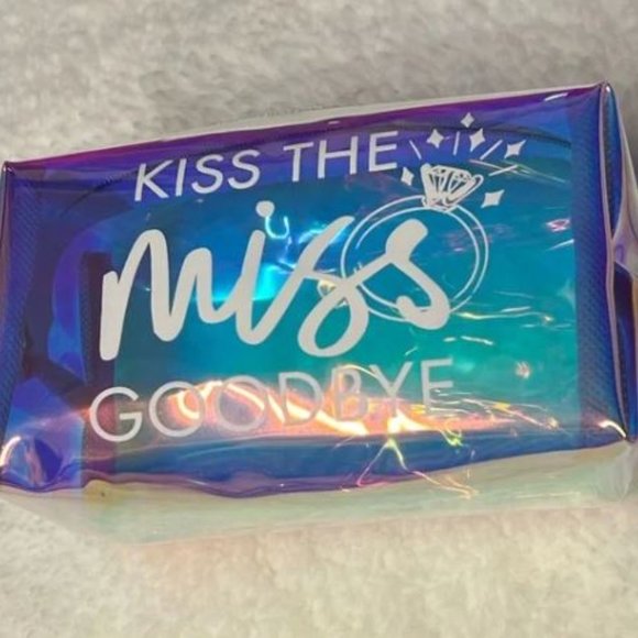 New "Kiss The Miss Goodbye" Iridescent‎ Cosmetic Bag. Fashion Accessories. - Picture 2 of 16